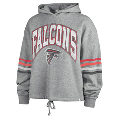 Atlanta Falcons '47 Women's Upland Bennett Pullover Hoodie - Heather Gray outlet