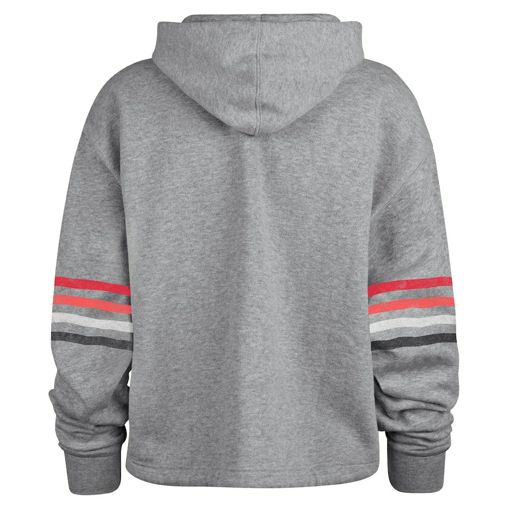 Atlanta Falcons '47 Women's Upland Bennett Pullover Hoodie - Heather Gray outlet