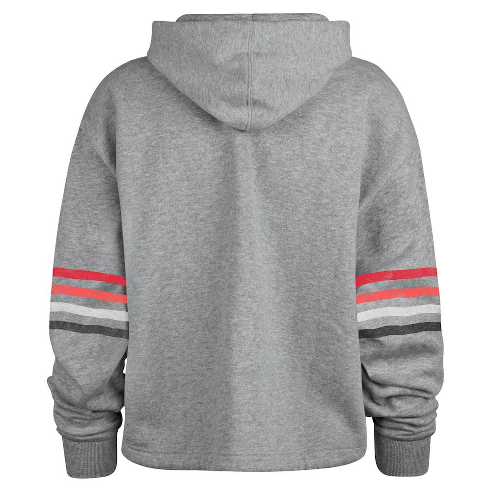 Atlanta Falcons '47 Women's Upland Bennett Pullover Hoodie - Heather Gray outlet