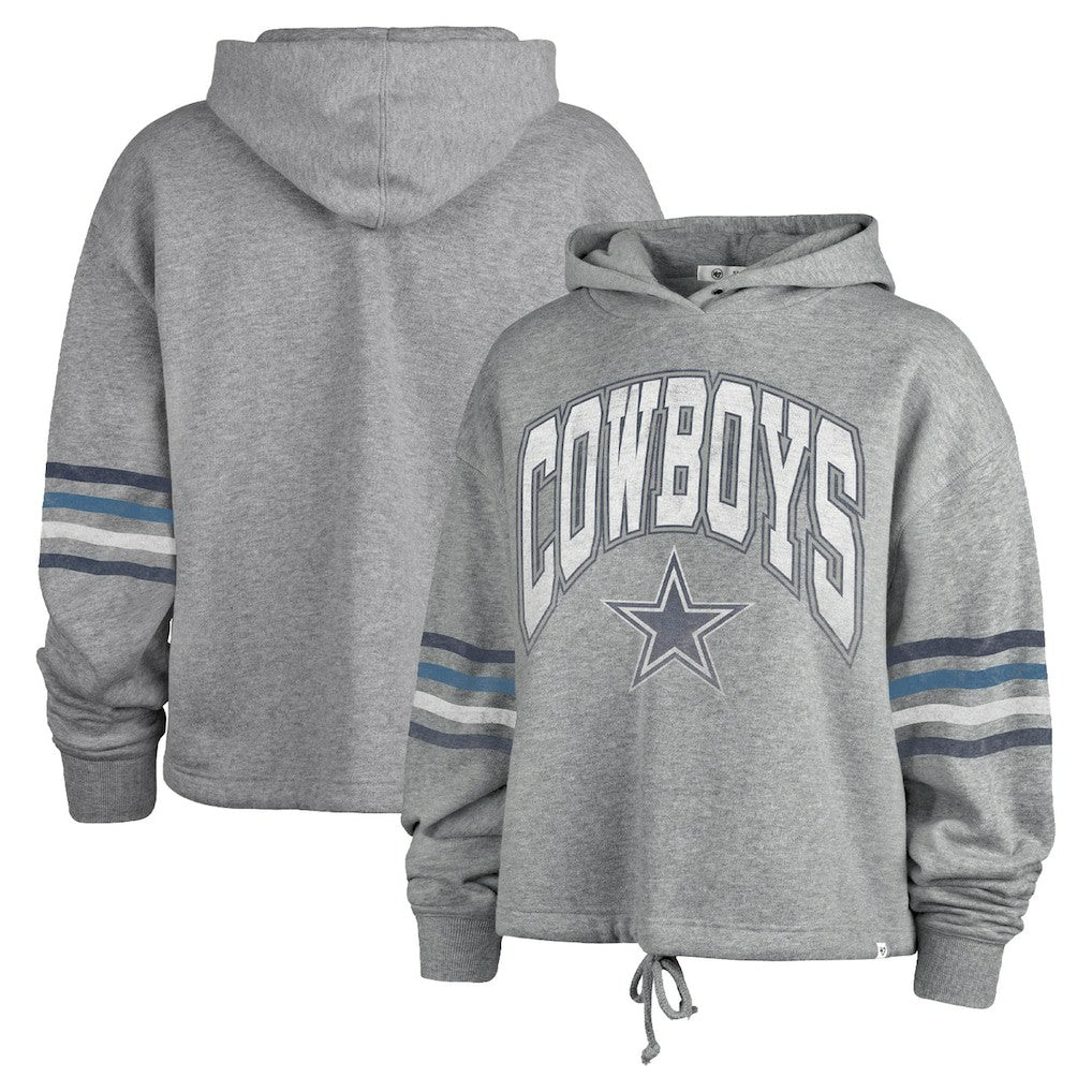 Dallas Cowboys '47 Women's Upland Bennett Pullover Hoodie - Heather Gray cheap