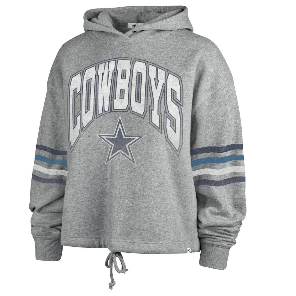 Dallas Cowboys '47 Women's Upland Bennett Pullover Hoodie - Heather Gray cheap