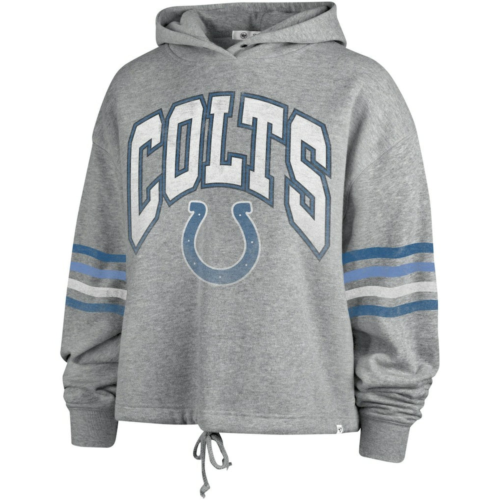 Indianapolis Colts '47 Women's Upland Bennett Pullover Hoodie - Heather Gray discount