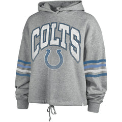 Indianapolis Colts '47 Women's Upland Bennett Pullover Hoodie - Heather Gray discount