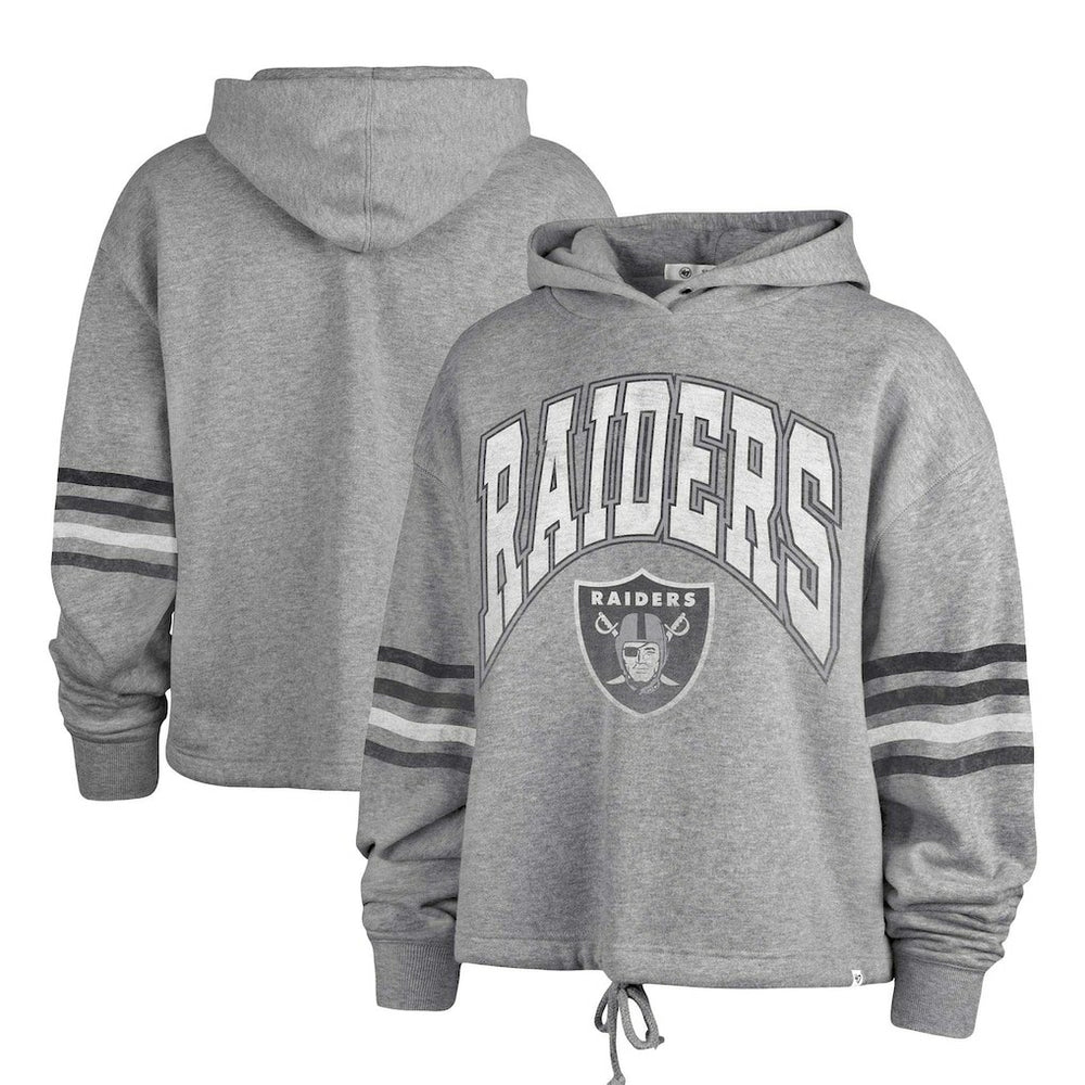 Las Vegas Raiders '47 Women's Upland Bennett Pullover Hoodie - Heather Gray sale