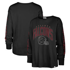 Atlanta Falcons '47 Women's Tom Cat Lightweight Long Sleeve T-Shirt - Black on sale