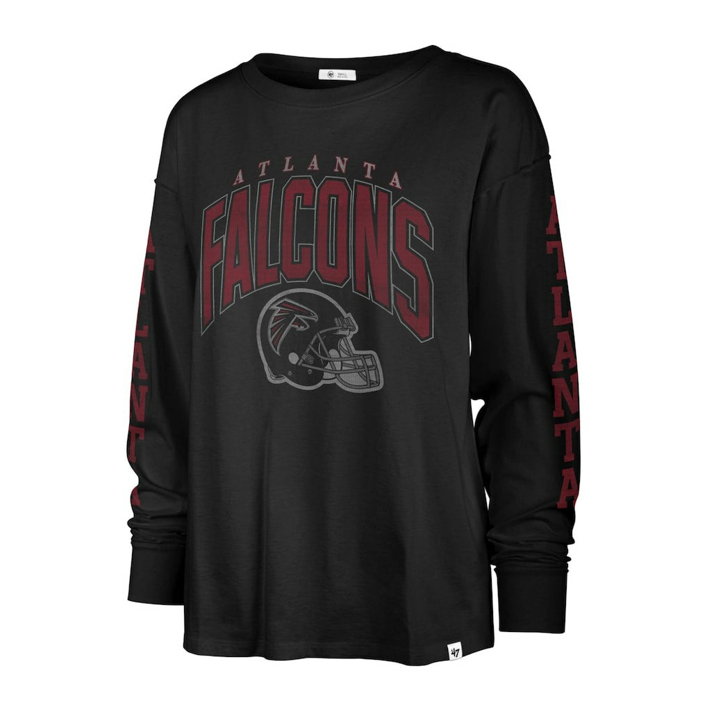 Atlanta Falcons '47 Women's Tom Cat Lightweight Long Sleeve T-Shirt - Black on sale