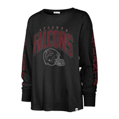 Atlanta Falcons '47 Women's Tom Cat Lightweight Long Sleeve T-Shirt - Black on sale