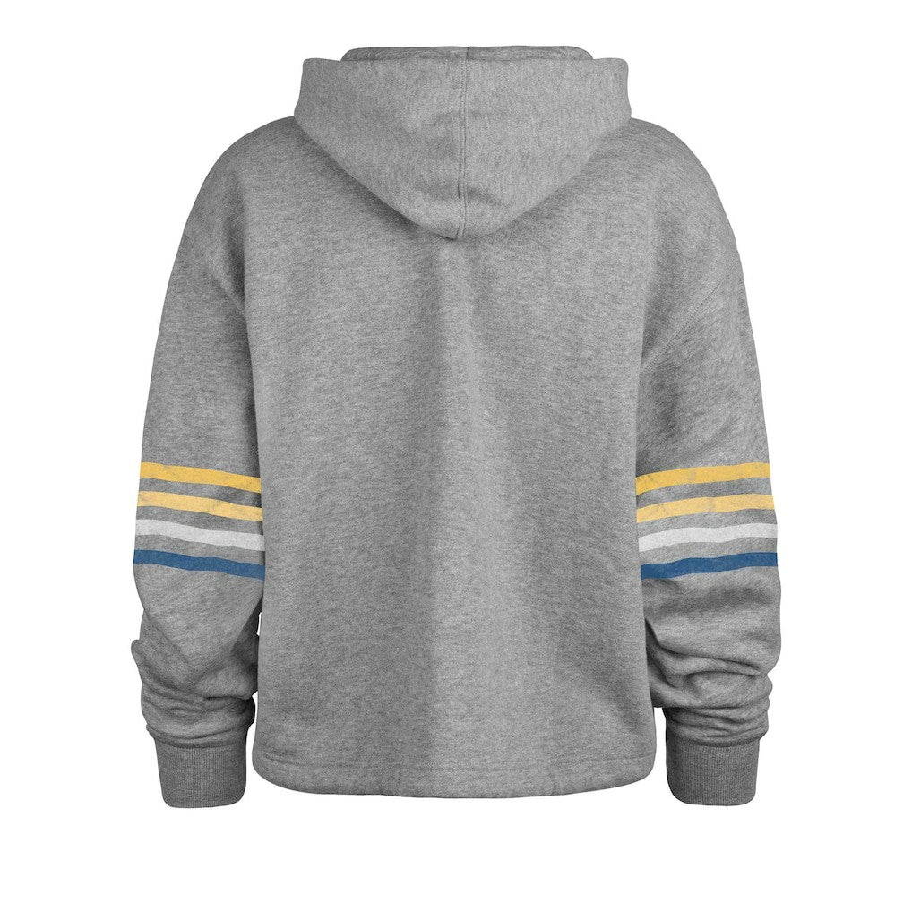 Los Angeles Chargers '47 Women's Upland Bennett Pullover Hoodie - Heather Gray outlet