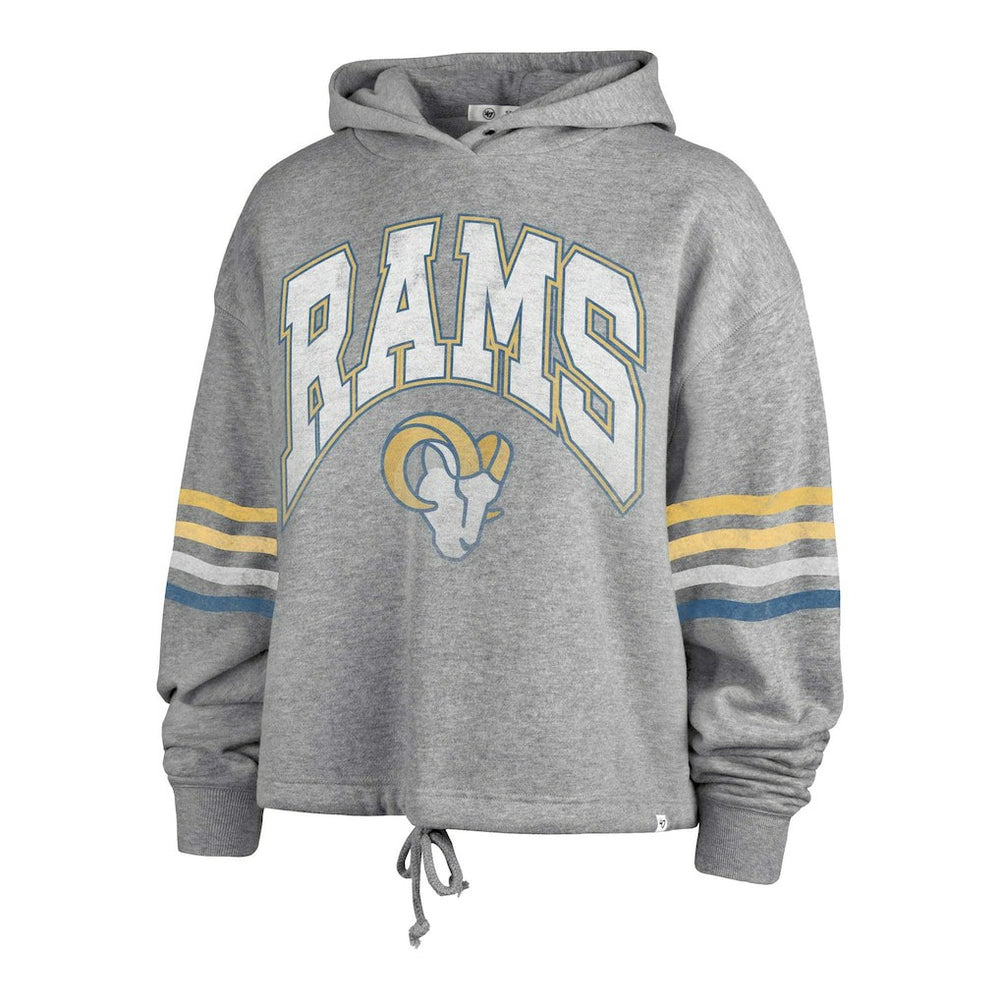 Los Angeles Rams '47 Women's Upland Bennett Pullover Hoodie - Heather Gray cheap