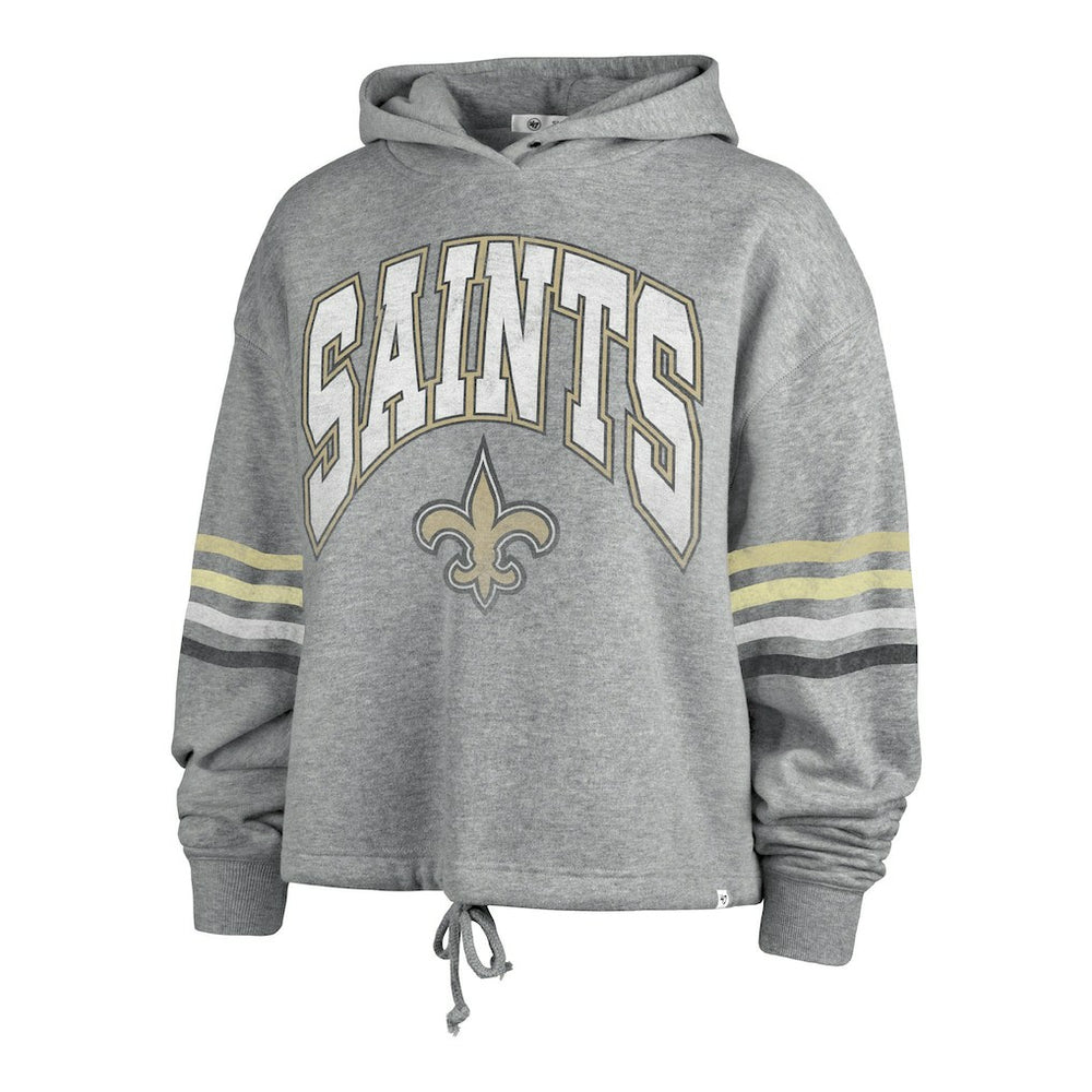 New Orleans Saints '47 Women's Upland Bennett Pullover Hoodie - Heather Gray outlet