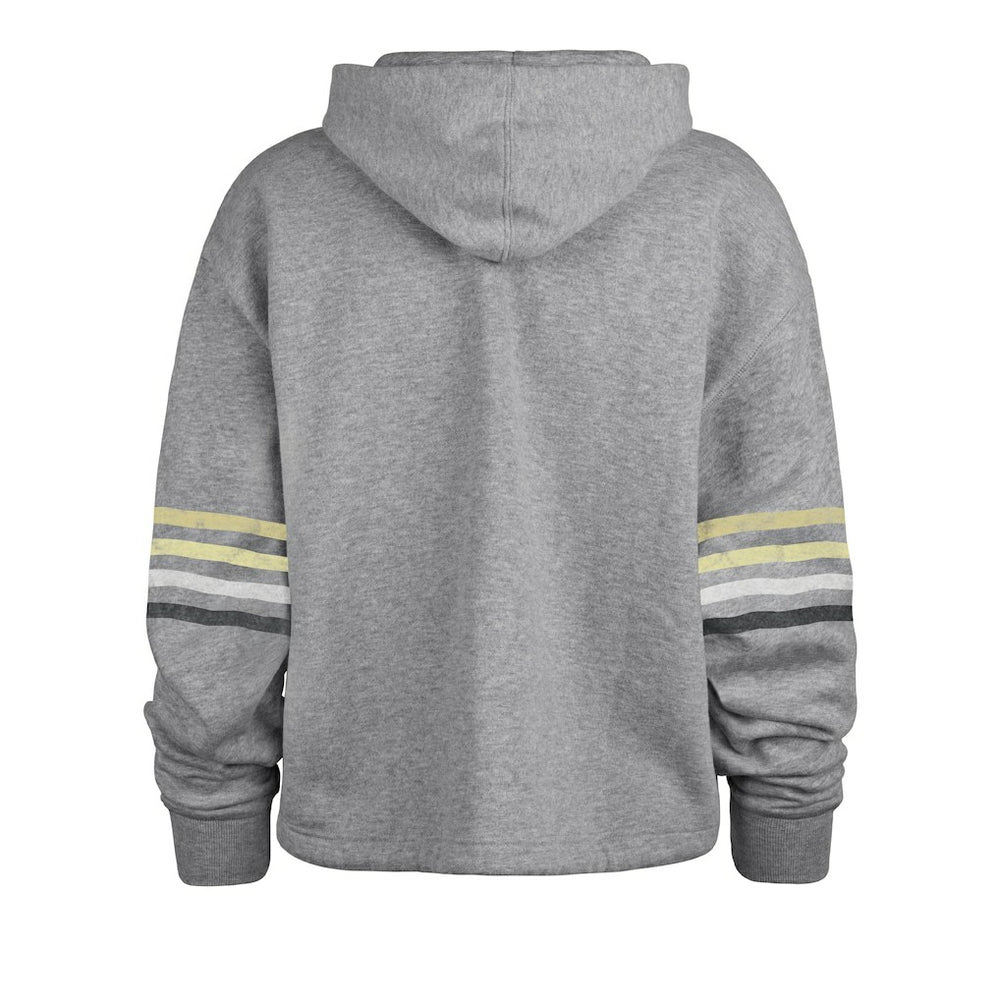 New Orleans Saints '47 Women's Upland Bennett Pullover Hoodie - Heather Gray outlet