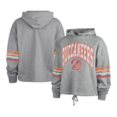 Tampa Bay Buccaneers '47 Women's Upland Bennett Pullover Hoodie - Heather Gray for sale