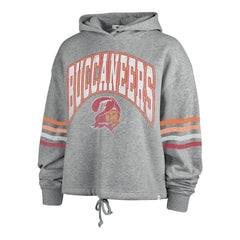 Tampa Bay Buccaneers '47 Women's Upland Bennett Pullover Hoodie - Heather Gray for sale
