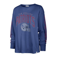 New England Patriots '47 Women's Tom Cat Lightweight Long Sleeve T-Shirt - Royal discount