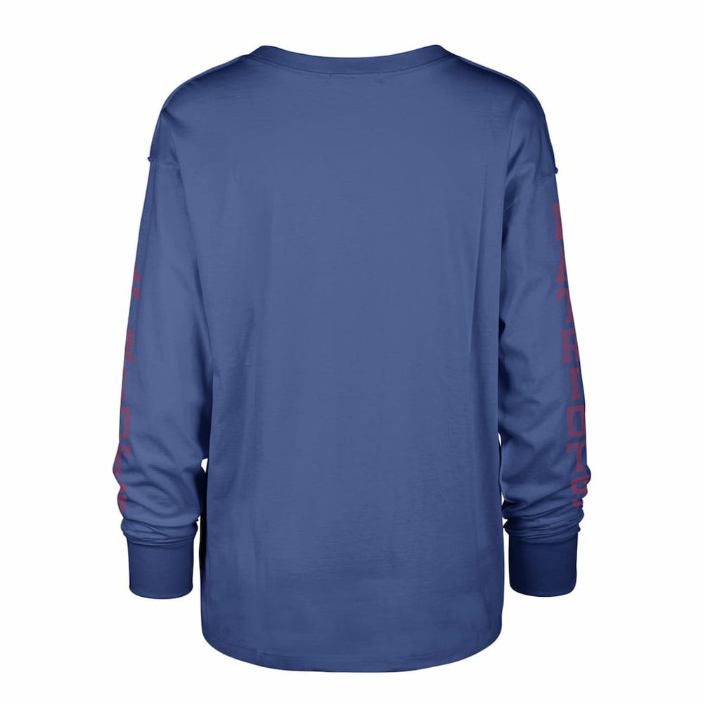 New England Patriots '47 Women's Tom Cat Lightweight Long Sleeve T-Shirt - Royal discount