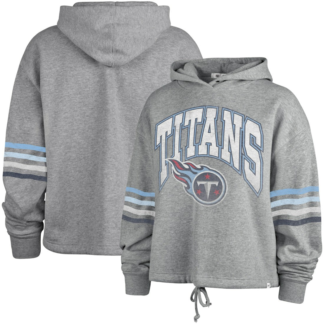 Tennessee Titans '47 Women's Upland Bennett Pullover Hoodie - Heather Gray on sale