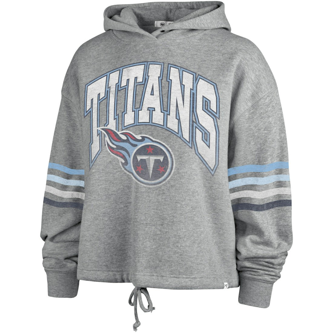 Tennessee Titans '47 Women's Upland Bennett Pullover Hoodie - Heather Gray on sale