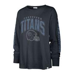 Tennessee Titans '47 Women's Tom Cat Lightweight Long Sleeve T-Shirt - Navy for sale