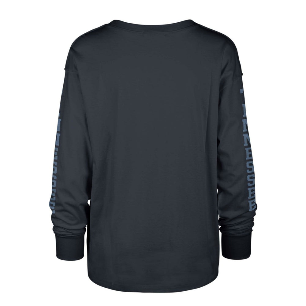 Tennessee Titans '47 Women's Tom Cat Lightweight Long Sleeve T-Shirt - Navy for sale