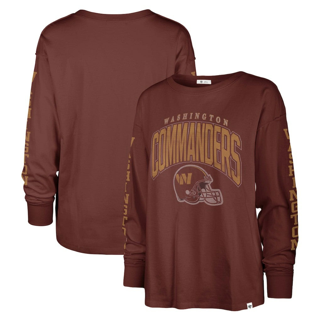 Washington Commanders '47 Women's Tom Cat Lightweight Long Sleeve T-Shirt - Burgundy cheap