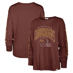 Washington Commanders '47 Women's Tom Cat Lightweight Long Sleeve T-Shirt - Burgundy cheap