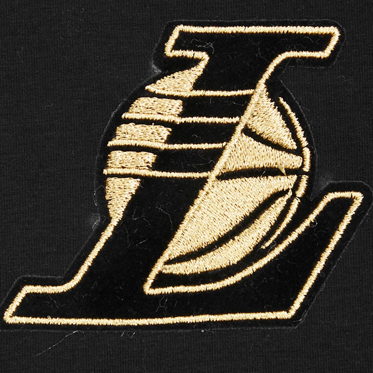 Los Angeles Lakers Pro Standard Women's Holiday Glam Boxy T-Shirt - Black on sale