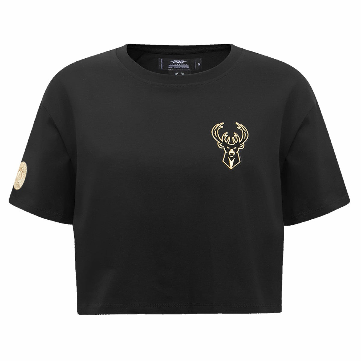 Milwaukee Bucks Pro Standard Women's Holiday Glam Boxy T-Shirt - Black shop