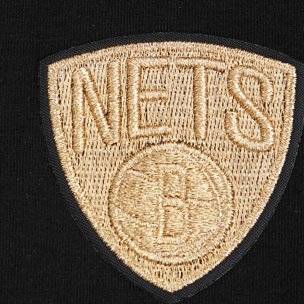 Brooklyn Nets Pro Standard Women's Holiday Glam Boxy T-Shirt - Black online