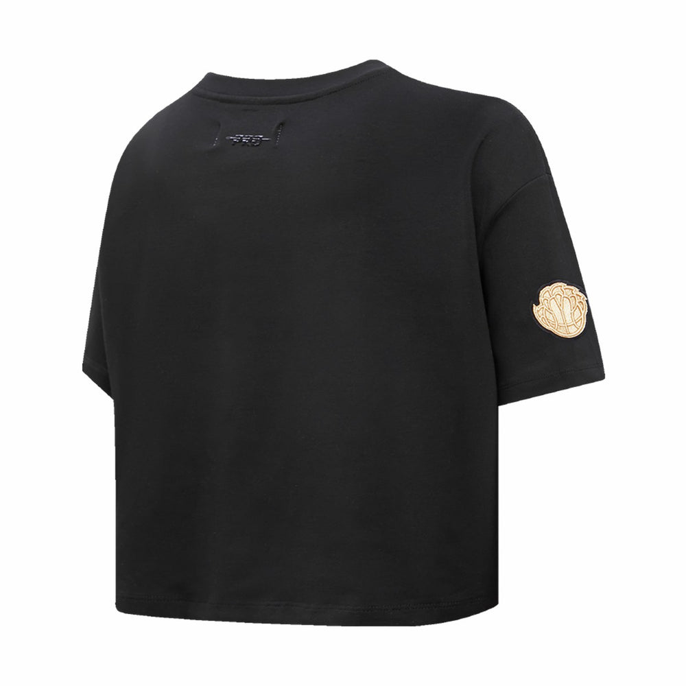 Memphis Grizzlies Pro Standard Women's Holiday Glam Boxy T-Shirt - Black cheap