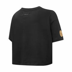 New Orleans Pelicans Pro Standard Women's Holiday Glam Boxy T-Shirt - Black for sale
