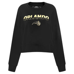 Orlando Magic Pro Standard Women's Glam Cropped Pullover Sweatshirt - Black cheap