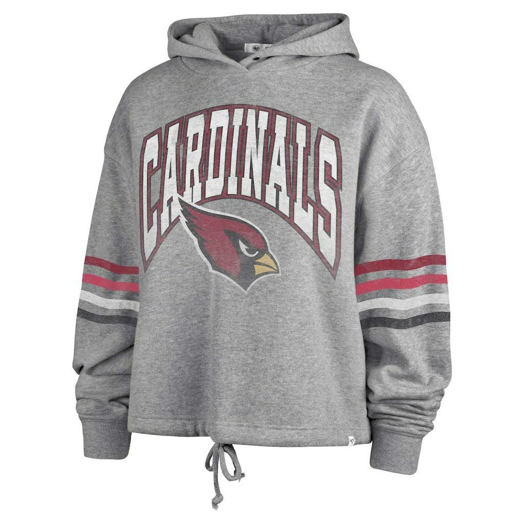 Arizona Cardinals '47 Women's Upland Bennett Pullover Hoodie - Heather Gray outlet