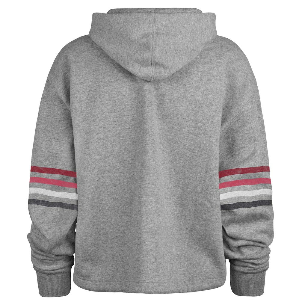 Arizona Cardinals '47 Women's Upland Bennett Pullover Hoodie - Heather Gray outlet