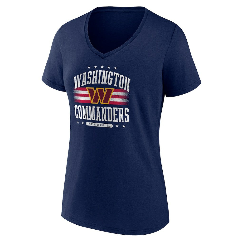 Washington Commanders Women's Americana V-Neck T-Shirt - Navy online
