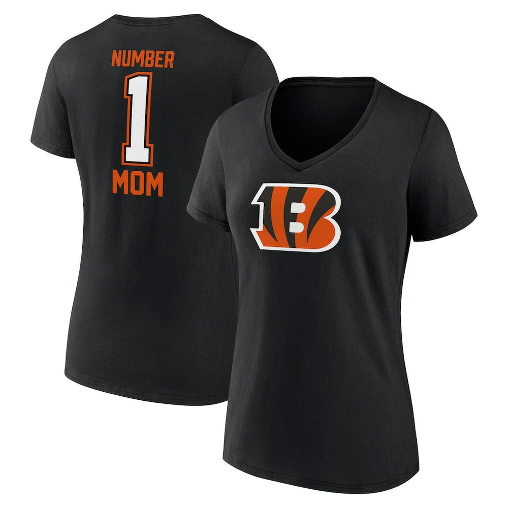 Cincinnati Bengals Women's Mother's Day V-Neck T-Shirt - Black on sale