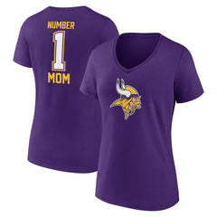 Minnesota Vikings Women's Mother's Day V-Neck T-Shirt - Purple sale