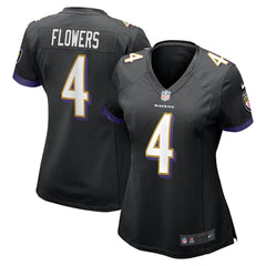 Zay Flowers Baltimore Ravens Women's Alternate Game Jersey - Black | Nike cheap