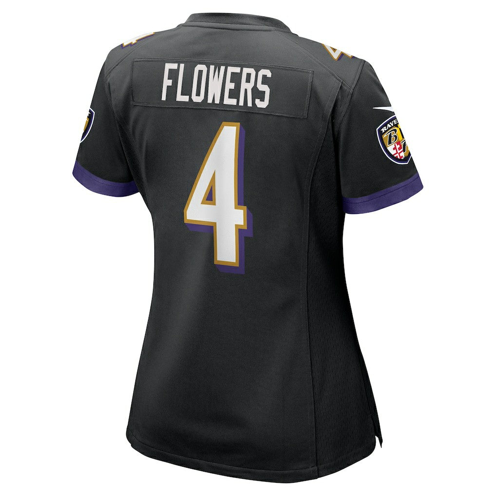 Zay Flowers Baltimore Ravens Women's Alternate Game Jersey - Black | Nike cheap