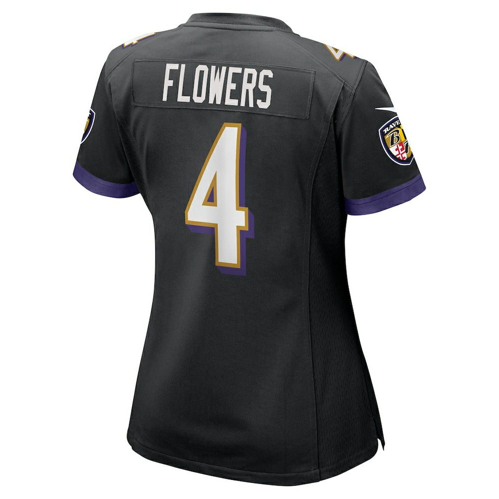 Zay Flowers Baltimore Ravens Women's Alternate Game Jersey - Black | Nike cheap