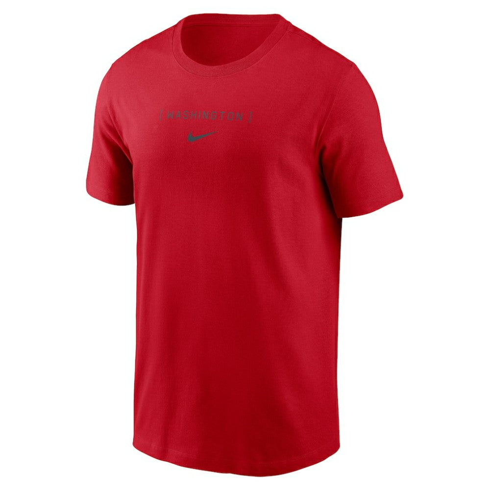 Washington Nationals Large Logo Back Stack T-Shirt - Red | Nike