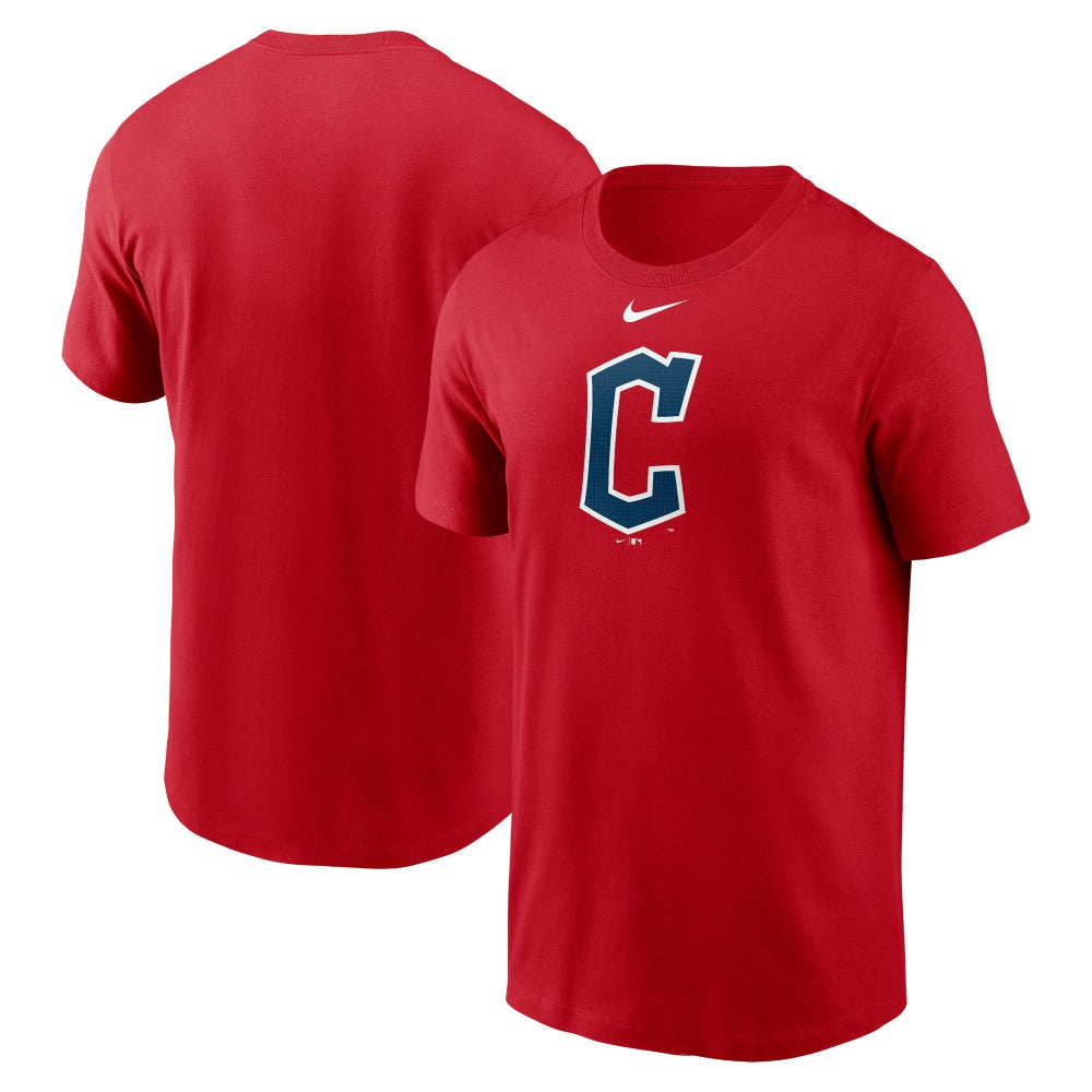 Cleveland Guardians Fuse Large Logo T-Shirt - Red | Nike