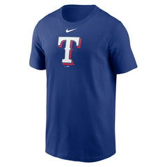 Texas Rangers Fuse Large Logo T-Shirt - Royal | Nike