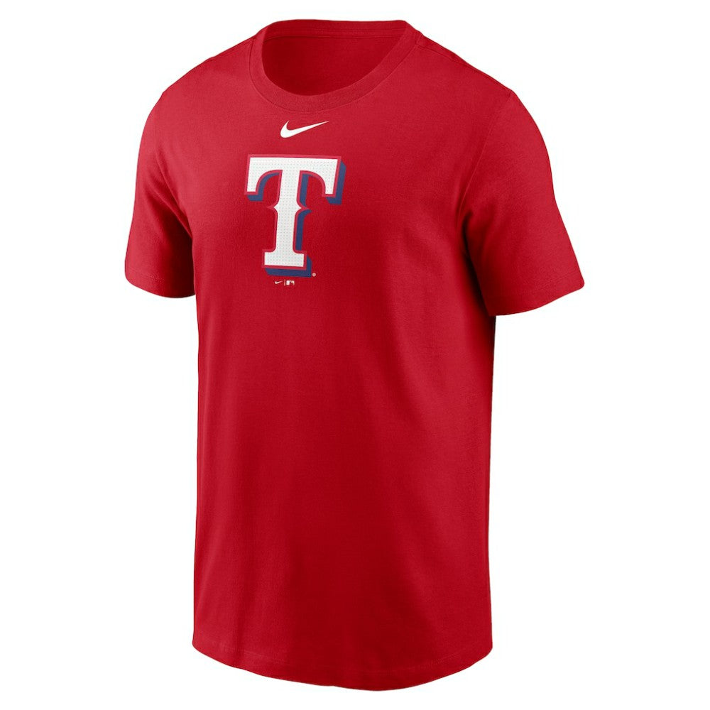 Texas Rangers Fuse Large Logo T-Shirt - Red | Nike