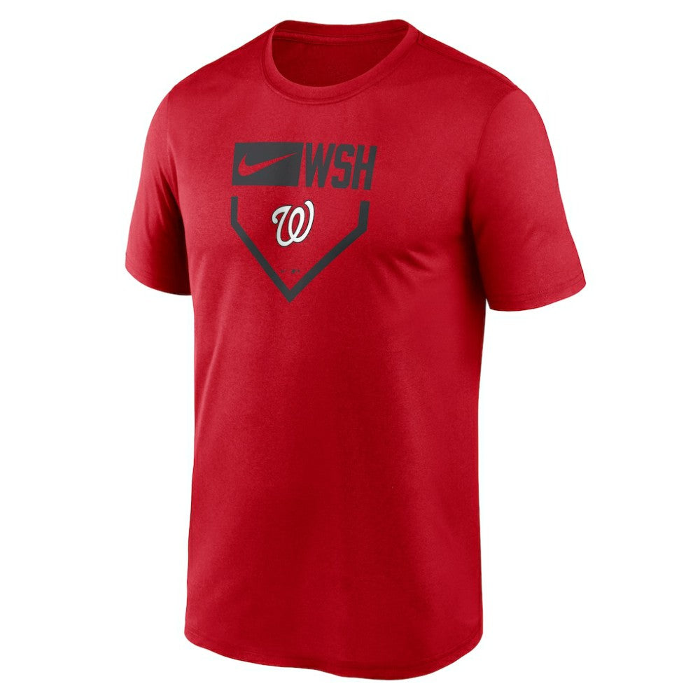 Washington Nationals Home Plate Icon Legend Performance T-Shirt - Red | Nike