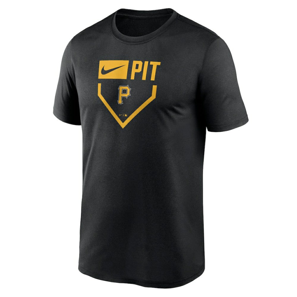 Pittsburgh Pirates Home Plate Icon Legend Performance T-Shirt - Black | Nike