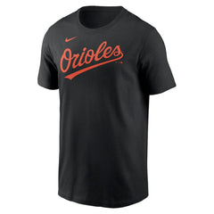 Baltimore Orioles Fuse Wordmark T-Shirt - Black | Nike