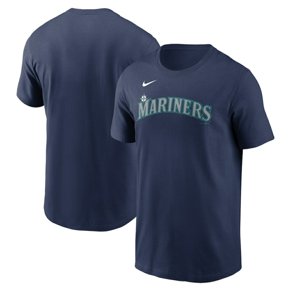 Seattle Mariners Fuse Wordmark T-Shirt - Navy | Nike