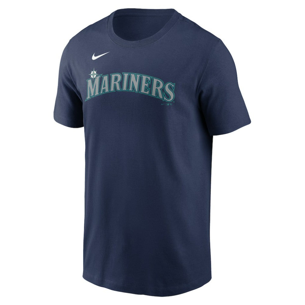 Seattle Mariners Fuse Wordmark T-Shirt - Navy | Nike