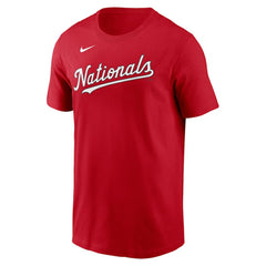 Washington Nationals Fuse Wordmark T-Shirt - Red | Nike