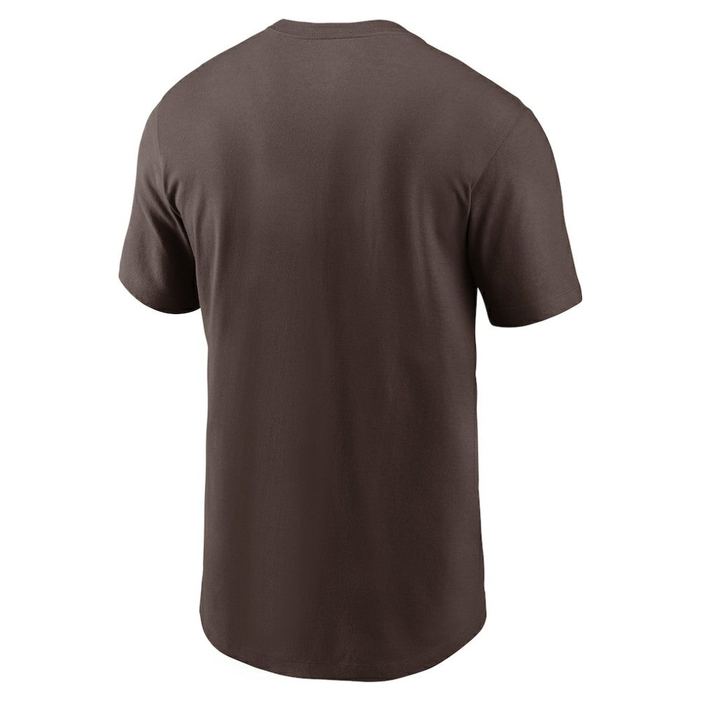 San Diego Padres Fuse Wordmark T-Shirt - Brown | Nike
